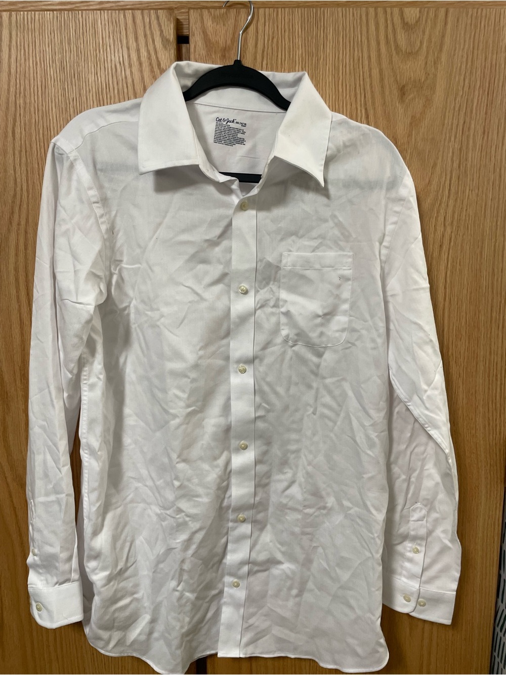 Cat & Jack White Men's Button-Up Dress Shirt